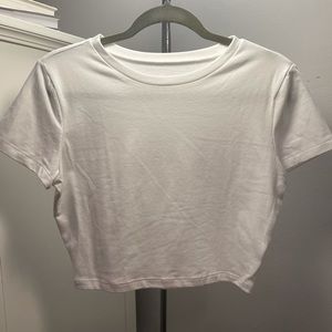 White cropped tee - target